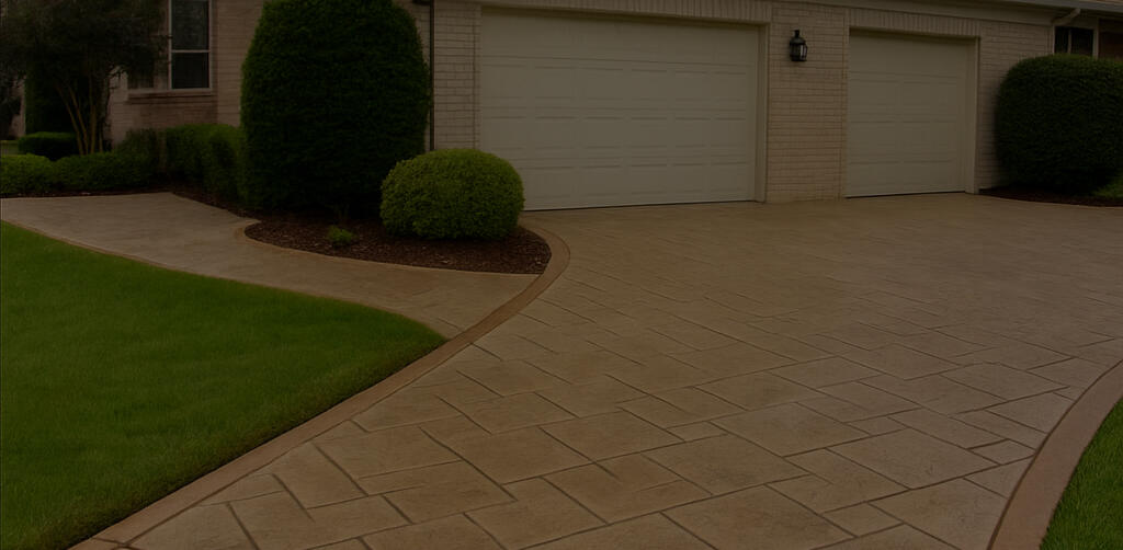 Ashlar Slate Driveway--Sunrise