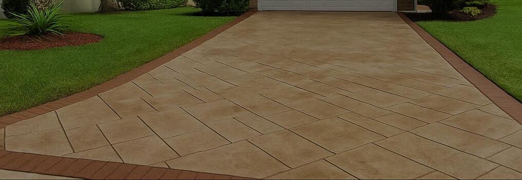 Seamless Stone Overlay Driveway--Weston